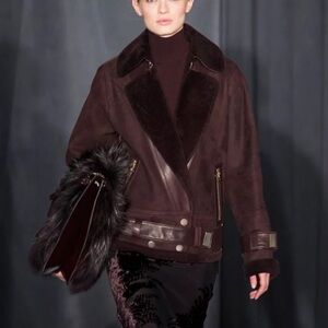 Jason Wu Fall 2014 Brown Shearling Jacket